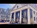 Inside Quincy Market Boston Walk Faneuil Hall 4k