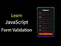 How To Make Form Validation Using JavaScript Validate Form Using JavaScript