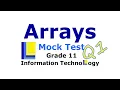 Arrays Mock Test Question 1
