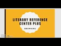 Browsing Literary Reference Center Plus - Tutorial