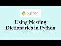 Python basic course Nesting dictionary in Python