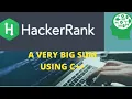 HACKERRANK SOLUTIONS IN HINDI -A VERY BIG SUM In C language YOURBITianBRO