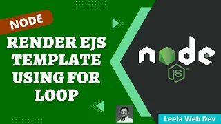 17 Render Products Data in the EJS Template using For loop and if Condition in Express - NodeJS