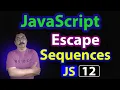 Escape Sequences in JavaScript in Urdu I Hindi