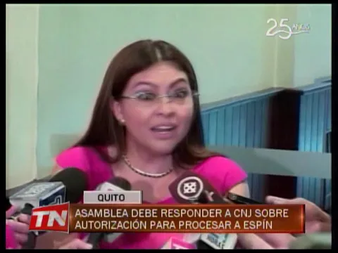 Asamblea debe responder a CNJ sobre autorización para procesar a Espín