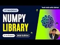 Numpy Library ML Series Eshan Shekhar IIT Madras