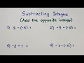Lagu Subtracting Integers in Very Easy Way - Integer Operation