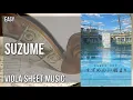 Download Lagu Viola Sheet Music: How to play Suzume すずめ (Suzume no Tojimari) by Radwimps ft Toaka 十明