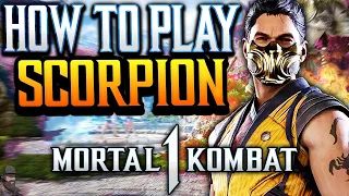 Mortal Kombat 1 How To Play SCORPION Guide Combos Tips  Mortal Kombat 1 How To Play SCORPION Guide Combos Tips