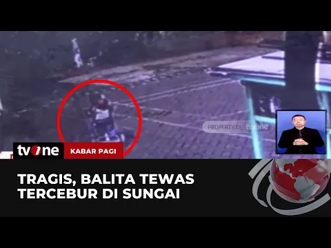 Detik-Detik Balita Kakak Beradik Tercebur Terekam Kamera Pengawas, 1 Tewas