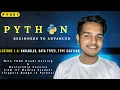 Lecture 1 4 Variables Data Types Type Casting in Python PY001