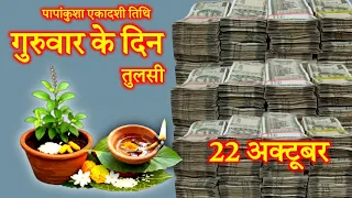पापांकुशा एकादशी तिथि गुरुवार के दिन चुपचाप तुलसी में बांध देना 1 चीज,15 दिनों में हर मनोकामना पूर्ण