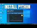 How to Install Python IDLE PIP on Windows 11