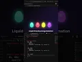 Liquid Drop Bouncing Animation CSS JS Particle Effects HTML CSS JavaScript
