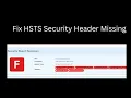Fix HSTS Security Header Missing HTTP Strict Transport Security HTTPS is not implemented in header
