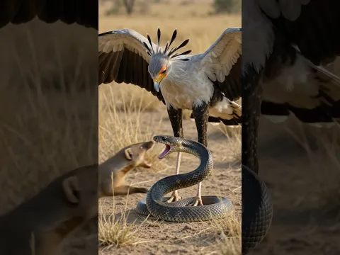 Un secretario lucha contra una serpiente.