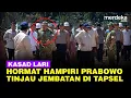 Lagu Kasad Jenderal TNI Maruli Tiba-tiba Lari Hampiri Prabowo Saat Tinjau Jembatan di Tapsel