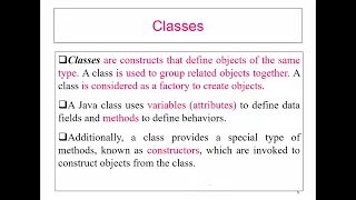 Java 2 - Objects and classes