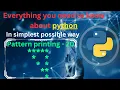 Pattern printing 20 hollow reverse left half pyramid pattern printing in python python full