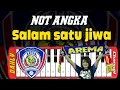 Download Lagu Not pianika Salam Satu Jiwa AREMA | Cover pianika | chant Arema