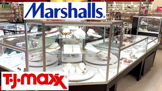 JEWELRY AT TJ MAXX MARSHALLS SHOP WITH ME necklaces rings purse charms new arrivals
