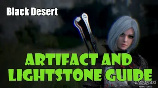 Black Desert Beginner Guide to Lightstone and Artifact System