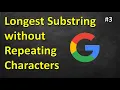 Longest Substring Without Repeating Characters Leetcode 3 C