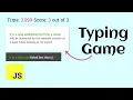 TypeMaster Building an Engaging Typing Game with HTML CSS and JavaScript