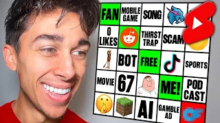 I Played YouTube Shorts BINGO…