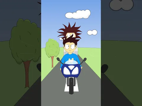 My Bike Accident  #funny #animation  #bike