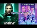 Download Lagu Look What You Made Me Takedown - Taylor Swift vs HUNTR/X
