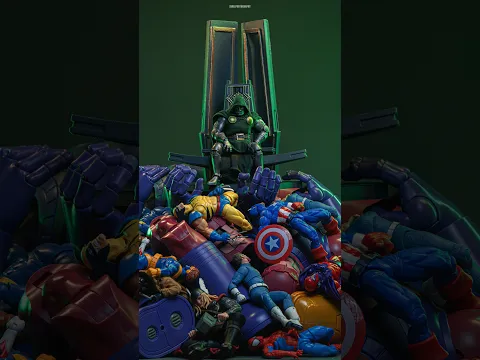 Custom Made: 1/12 Scale Doctor Doom Throne from Avengers Doomsday 🔥 #avengersdoomsday