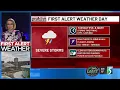 First Alert Weather Update First Alert Weather Day for Tuesday