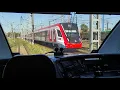 Lagu Russian Railways: looking at Moscow urban trains from an express driver cabin
