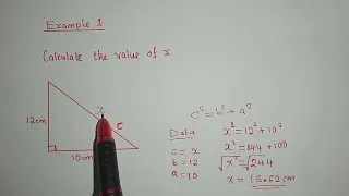 Pythagoras theorem exam questions
