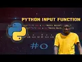Python Tutorial Python Programming Tutorial for Beginners Python Input Function