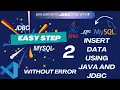 Step-by-Step Insert data into Table using Java and JDBC in VS Code Part-2