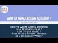 How to write Action Listener in Separate Class Static Java Swing Tutorial