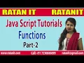 JavaScript Tutorial Functions Part-2 By Binesha