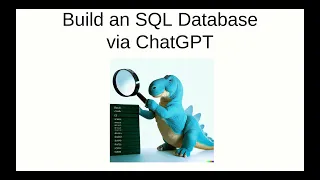 Build an SQL Database via ChatGPT