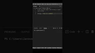 Print uppercase string in lowercase in python