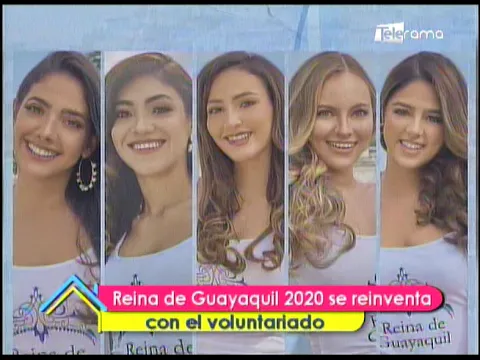 Reina de Guayaquil 2020 se reinventa con el voluntariado