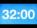 timer - 32 minute countdown with rain sound