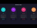 How to Create a 4 Cards Responsive Pricing Table with Animation Using HTML and CSS Source Code