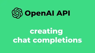 OpenAI API for Beginners Creating chat completion