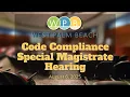 Code Compliance Special Magistrate Hearing August 6 2025