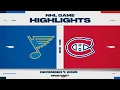 NHL Highlights | Blues vs. Canadiens - December 7, 2025
