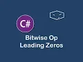bitwise op leading zeros in c