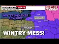 Wintry mix Friday before scattered light snow this weekend