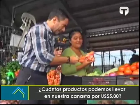 ¿Cuántos productos podemos llevar en nuestra canasta por US $5.00?